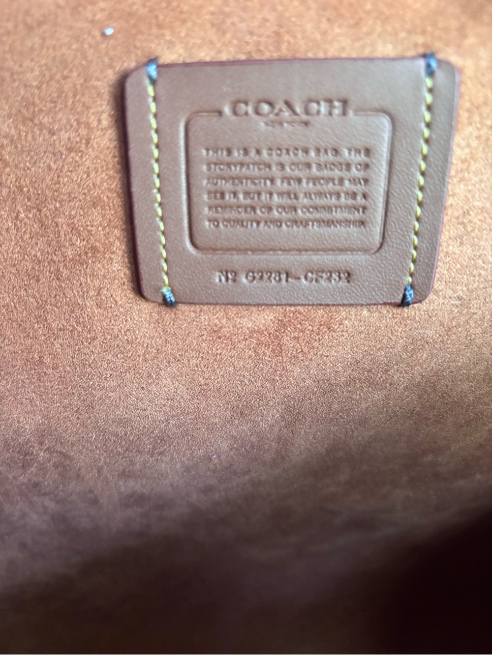 COACH Highline Tote in a Black Multi Plaid Print - Picture 5 of 7